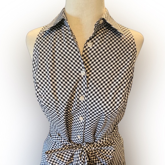 50’s Style American Living Black & White Gingham Dress - Picture 2 of 11